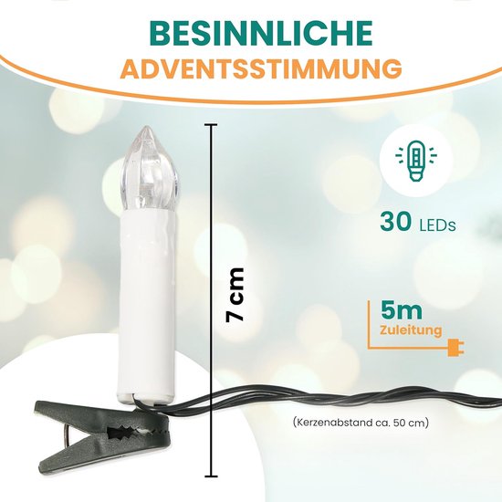 Guirlande Lumineuse à Baies Rouges LED Sur Piles - 1,75m Ou 3m, Pour Décoration Intérieur/extérieur - 4