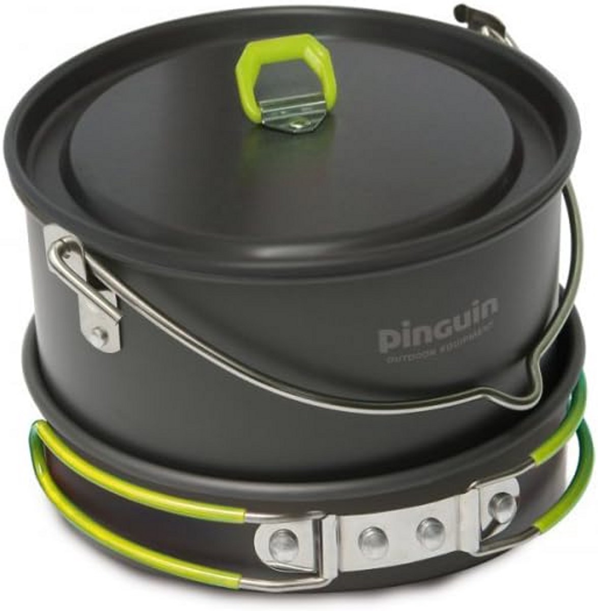 Hard aluminium kookgerei set voor 5-8 personen