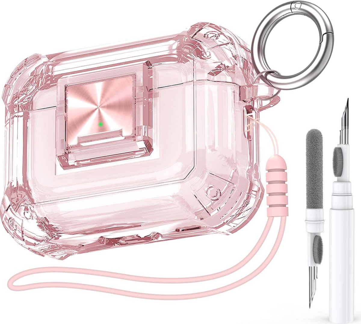 Beschermhoes voor AirPods Pro 2 met valbescherming en accessoires