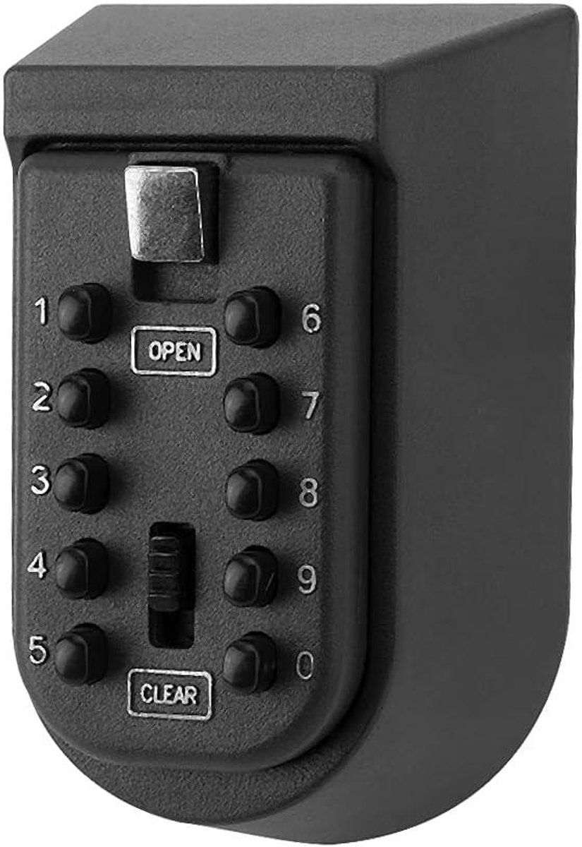 Ronte - Sleutelkluis met 10 knoppen en Key Lock, Anti-roest, kantoorbeveiliging - Candados de combinación.