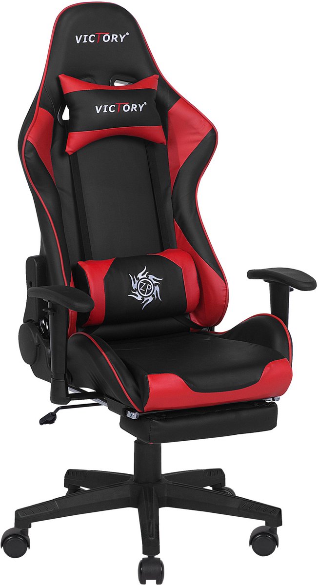 Beliani VICTORY - Bureaustoel-Zwart-Kunstleer