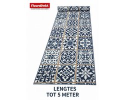 FLOORDIREKT Tapijtloper Swansea - Vloerkleed - Eenvoudig te Reinigen & Modern - Keukenloper - 80 x 200 cm