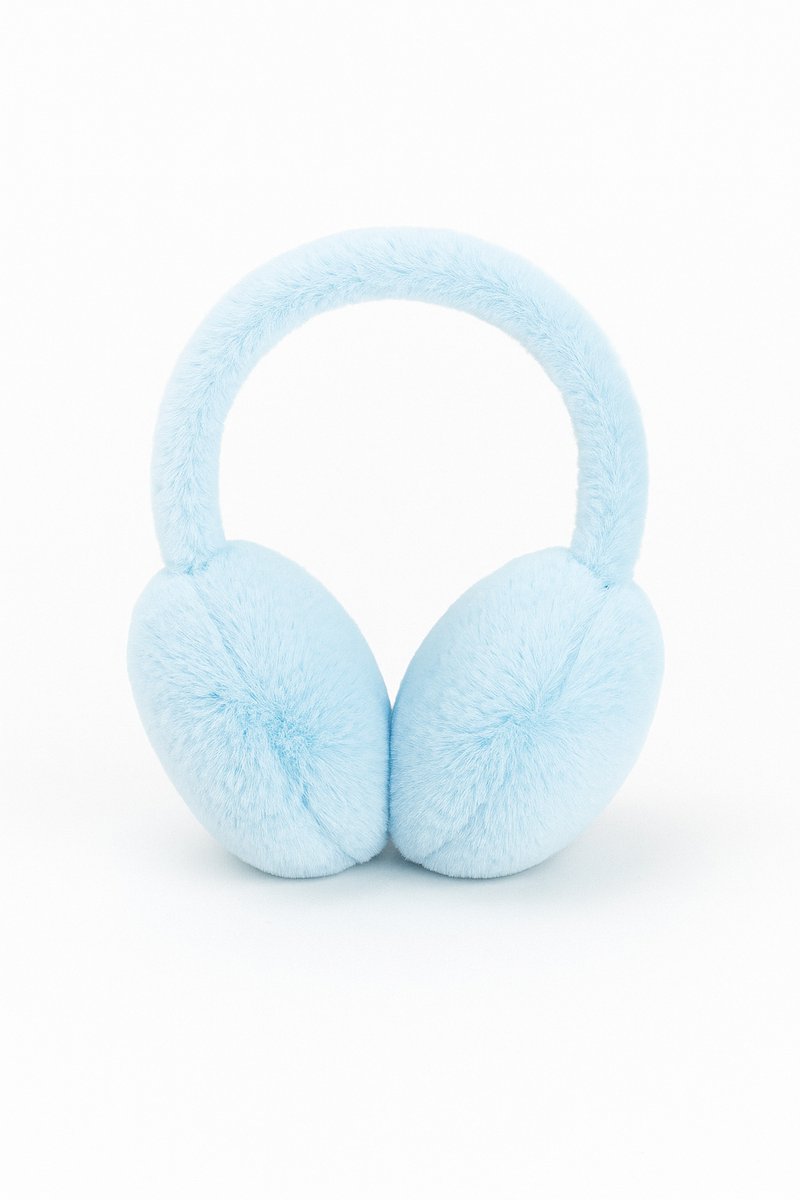 Pluche Lichtblauw Oorwarmers – Superzachte Winter Earmuffs – Comfortabel & Warm – Dames / Kinderen – 4 Kleuren – Winter Fashion Accessoire