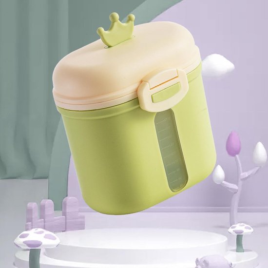 Melkpoeder Dispenser Pot - Formule Poeder Pot - Travel Formula Dispenser - Opslag Formula Container - Dubbellaags Melkpoeder Container - Melkpoeder Opslag Container voor Melkpoeder, Fruit — afbeelding 4