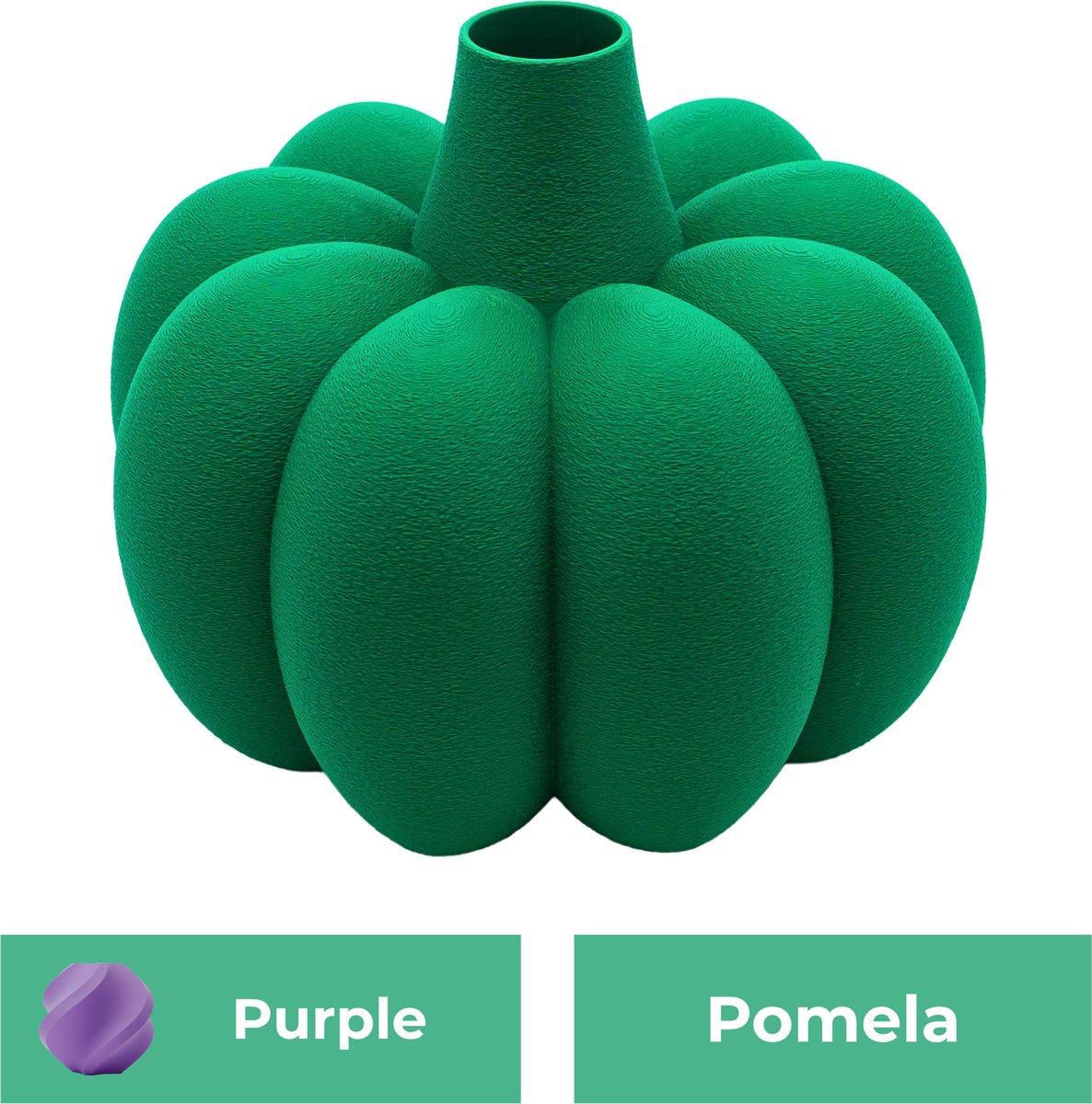 Lovora Pomela organische vaas – Decoratieve vaas - Paars - 3d geprinte vaas – geschikt voor droogbloemen