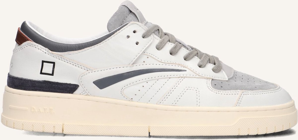 D.A.T.E Torneo Colored Sneakers - Leer - Heren - Wit - Maat 46