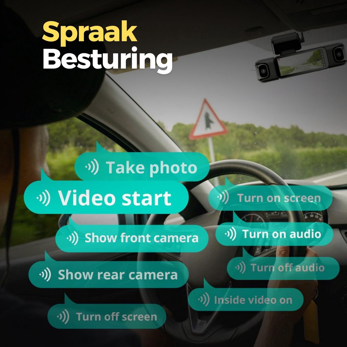 Botslab G980H 4CH 4K Wifi Gps 128gb 360 graden dashcam - 4K resolutie - Inclusief 128gb Micro SD kaart thumbnail 6
