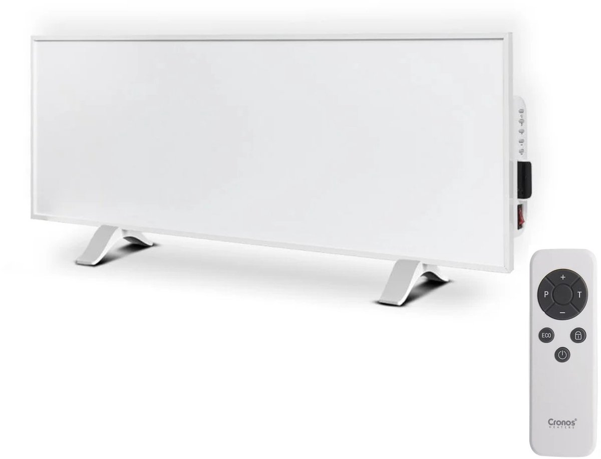 Cronos - infraroodverwarming - 330W - mat oppervlak - verwarmt een oppervlak tot 12m2 - Synthelith PRO CRP-330TWP Wit