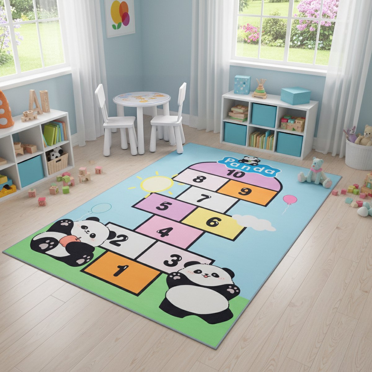 Tapiso Joy Vloerkleed Kinderkamer Kleurrijk Speelkleed voor Jongens Meisjes Kindertapijt m