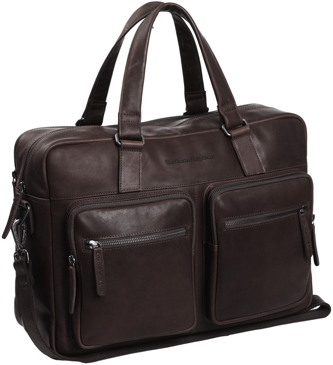 The Chesterfield Brand - Leren Laptoptas Bruin Misha