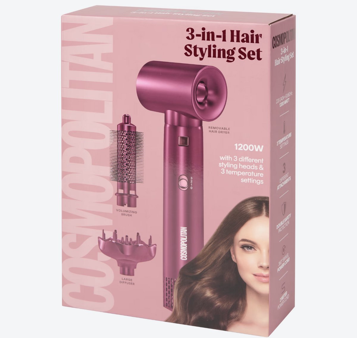 Cosmopolitan 3-in-1 Föhn Styling Set - afbeelding 3
