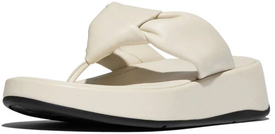 FitFlop F- Mode à plateforme en cuir souple Mode Knot BEIGE - Taille 38