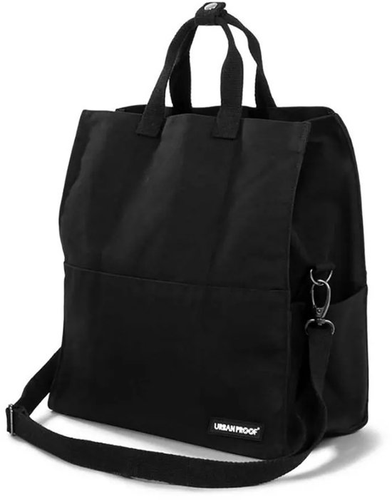 Gerecyclede fietstas Urban Proof City Tote Bag 22L 36 x 32 x 19cm - Zwart van Urban Proof — afbeelding 2
