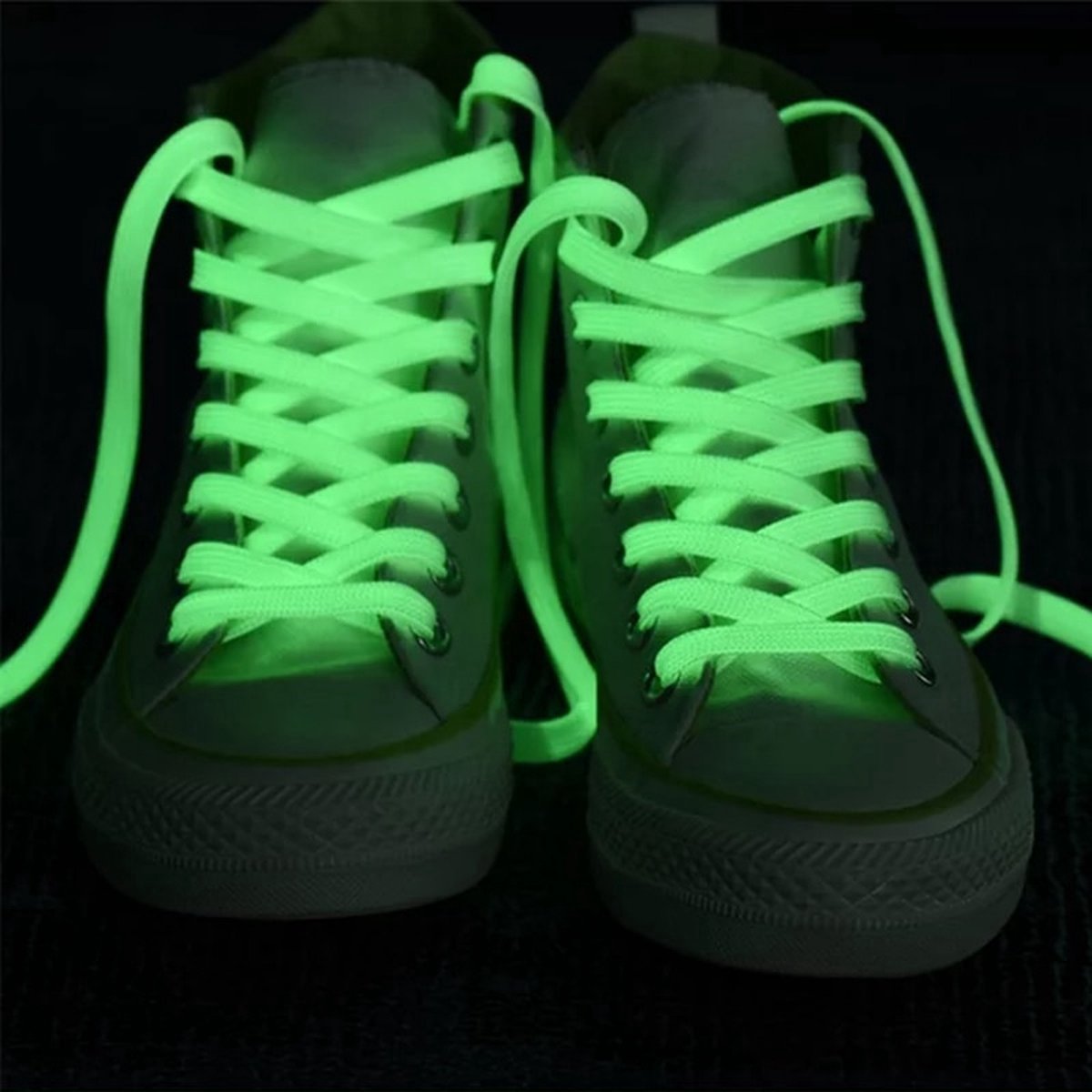 Schoenveters - Glow in the dark schoenveters - 80cm - Wit - Glow in the dark - Schoenveter - Shoelace