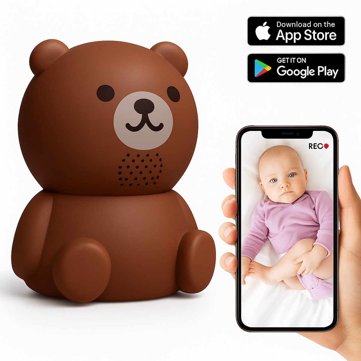 Little Immi Babyfoon met Camera HD 1080p en Nachtzicht