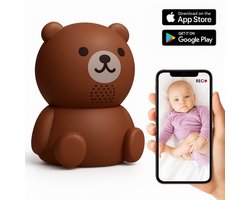 Little Immi – Babyfoon met Camera en App – HD 1080p Nachtzicht & Bewegingsdetectie – Baby Monitor – Baby Camera – Uniek Design (Teddybeer / Panda / Draak / Astronaut)
