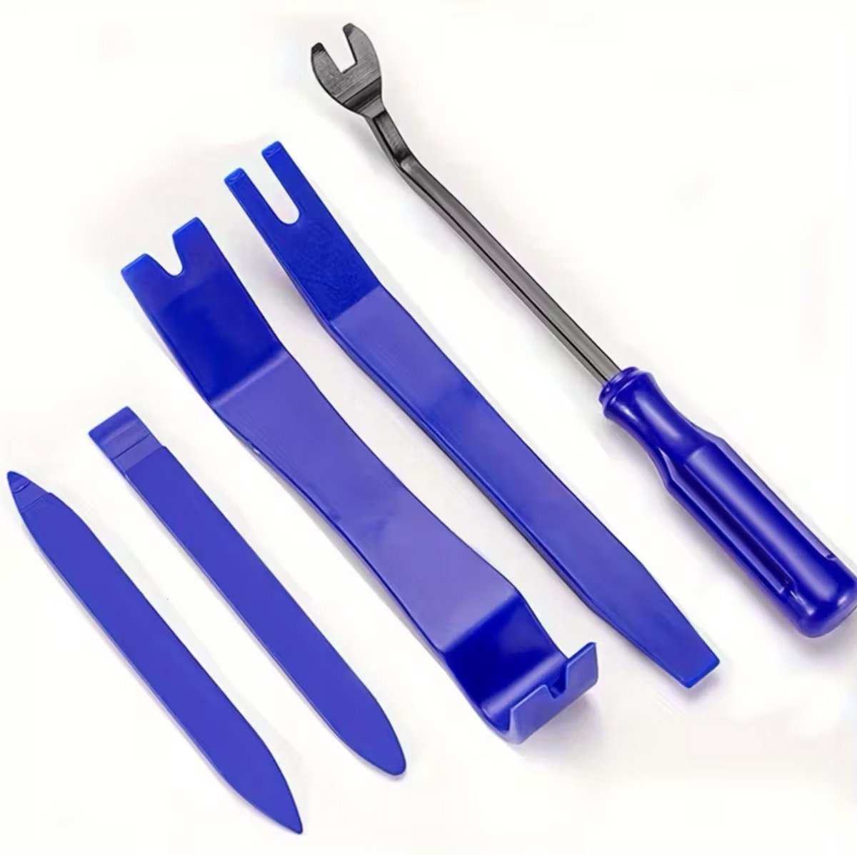 CGEAMDY Auto-verwijderingsgereedschap, 5 stuks kunststof demontagegereedschap voor autopaneelhouder, demontageset voor dashboard-interieur, autoradio-reparatie, Pry-bevestiging (roze