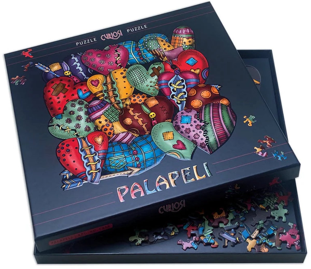 Curiosi Palapeli - Puzzel Hartjes (251 lastige stukjes) incl. staande lijst