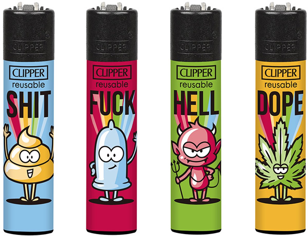 Clipper Aanstekers Large Slogan 31 (4stuks)