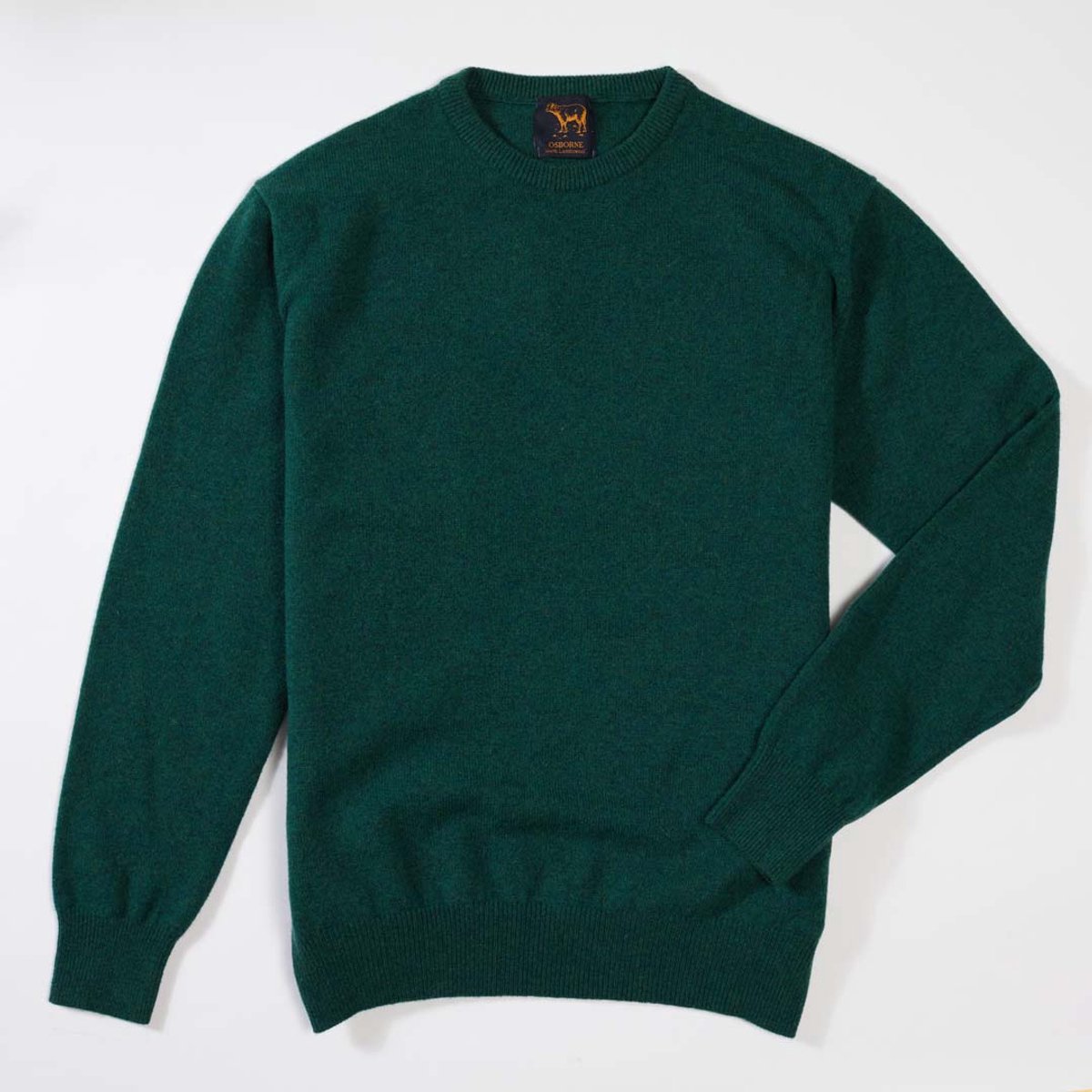 Osborne Knitwear Trui met ronde hals - Sweater heren in Lamswol - Pullover Heren - Cossack - M