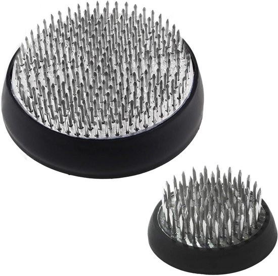 Foto: Allecta ronde bloemhouders voor ikebana bloemstukken set van 2 met kenzan frog roestvrij staal diy flower craft 3 5cm 5cm