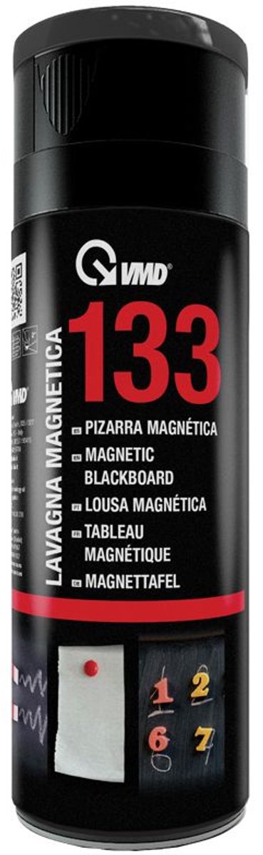Magnetische Schoolbordverf Spray 400ml - Zwarte Magneetverf en Krijtbordverf - Beschrijfbaar met Krijt - Magnetische Verf voor Muur Hout en Kunststof - Sneldrogend
