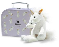 Steiff Knuffel Eenhoorn Unica in Koffertje Wit 20 cm