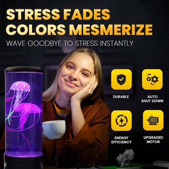 Kwalletjes, 16 kleuren om uit te kiezen, 4 modi voor realistische kwalletjes aquaria, automatische sluiting, afstandsbediening elektrische kwalletjes LED nachtlampje, koud licht voor thuis decoratie van HYsd — afbeelding 3
