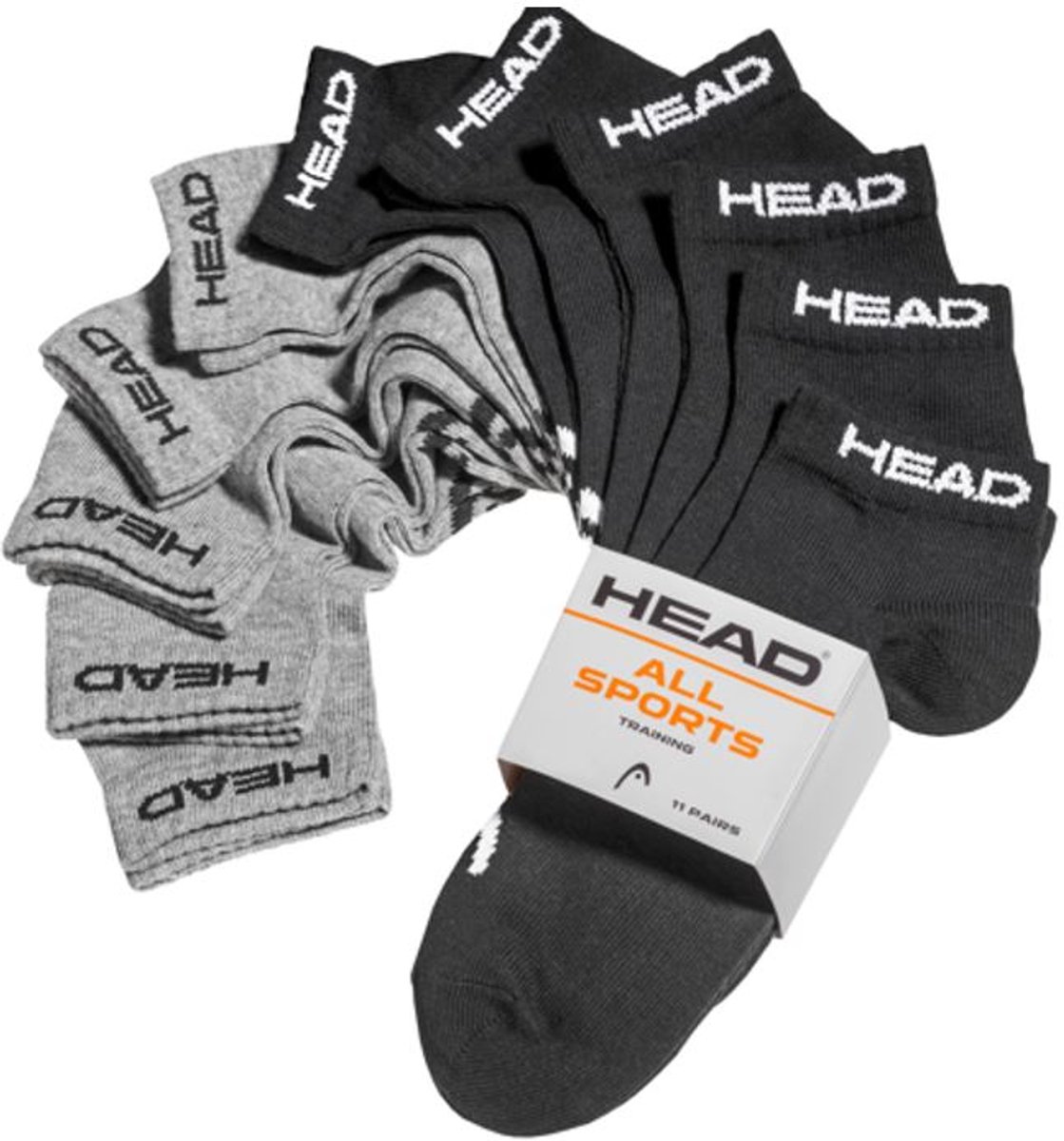 Head Elements Sneaker Sokken 11-pack Melange Mix 35-38 43/46 Multicolor