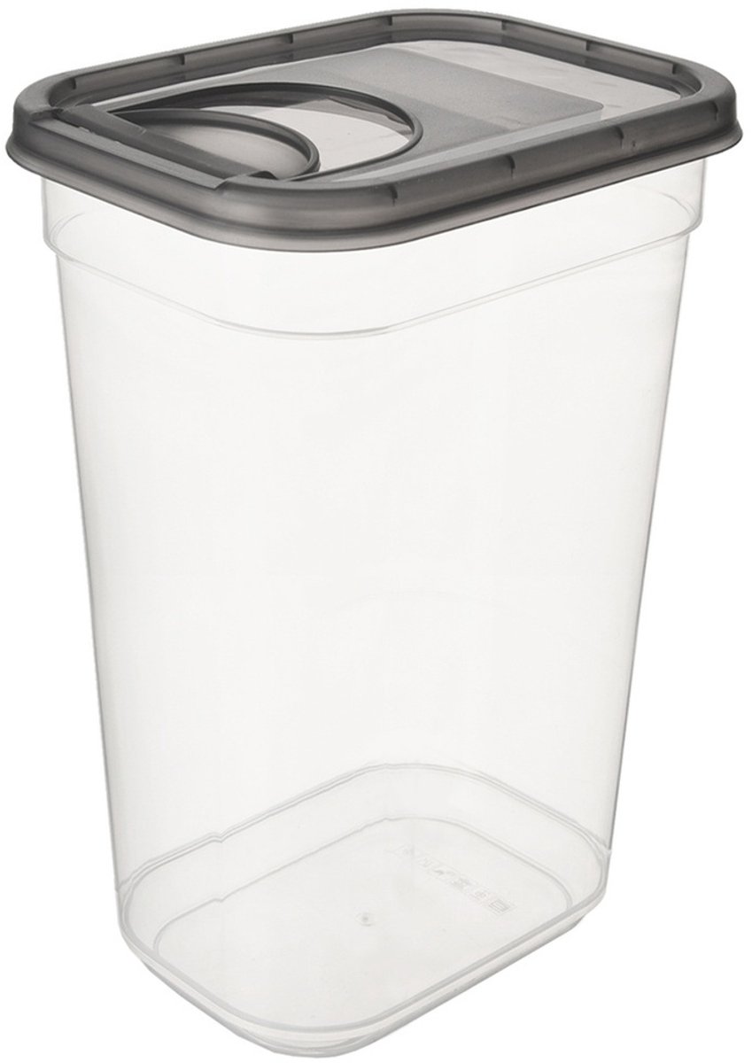 Orion Grey Serie - Voorraad Container met Doseerfunctie - 3,2L - BPA-vrij - Transparant
