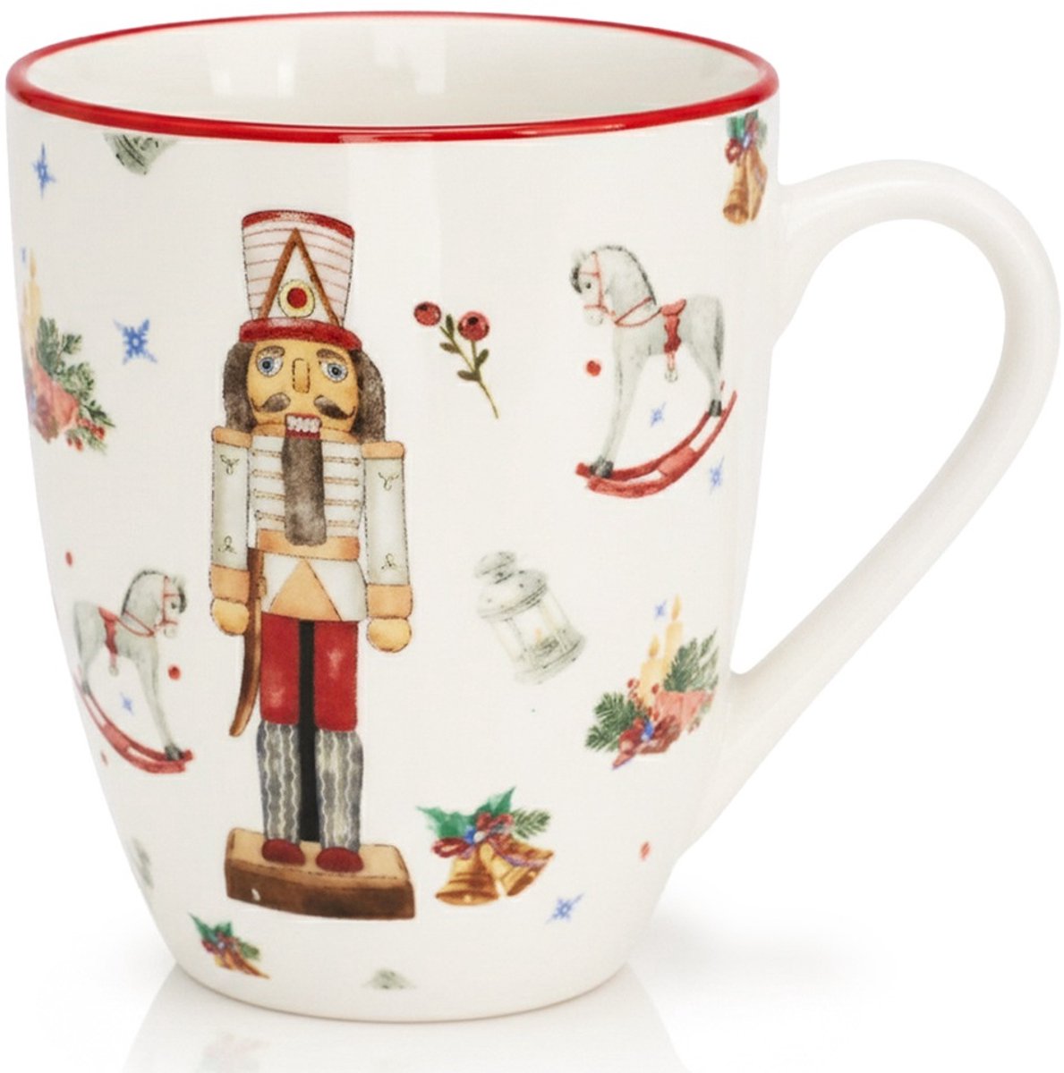 Home Styling Collection - Dziadek do Orzechów - Porseleinen Beker - 320ml - Kerstmotief