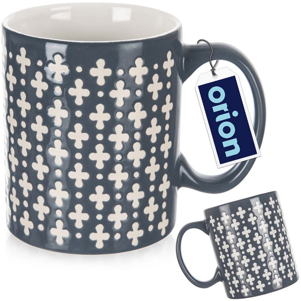 Orion - Keramische Mok - 350 ml - Vintage Stijl - Blauw