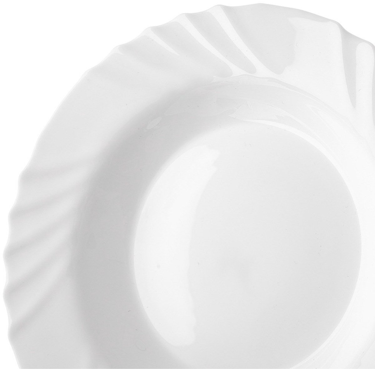 Orion Luna Serie - Diep Bord - 22,5 cm - Wit - Glazen
