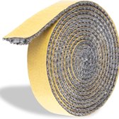 Open Haard Tape Afdichting - Glasvezel kachelkoord - 3mm x 1cm x 3m - Zelfklevend plat - Open Haard Tape Afdichting - Kachel Deur Pakking - Glasvezel Touw - Voor Open Haarden Houtkachel