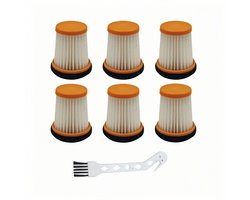 Filters - 6 Stuks - Geschikt voor Shark W1 WV200 WV201 WV205 WV220 Draadloze Stofzuiger - Vervanging Stofzuigerfilter - Met borstel
