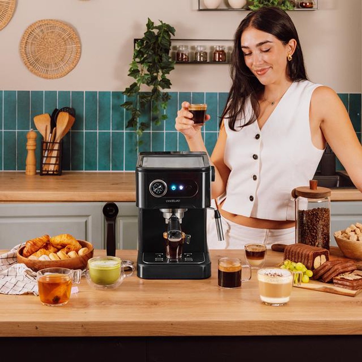 Express Manual Coffee Machine Cecotec Power Espresso 20 Pro 1350 W 1,5 L Black