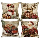Set de Housses de Coussin Noël - 45×45 cm