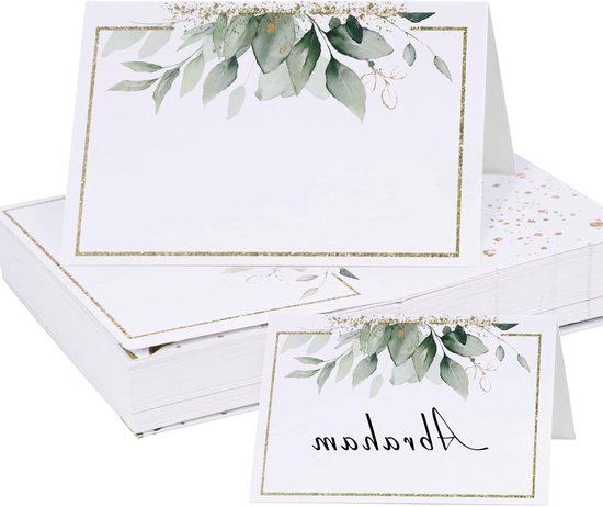 50 stuks tafelkaarten voor bruiloft, verjaardag, communie, doop