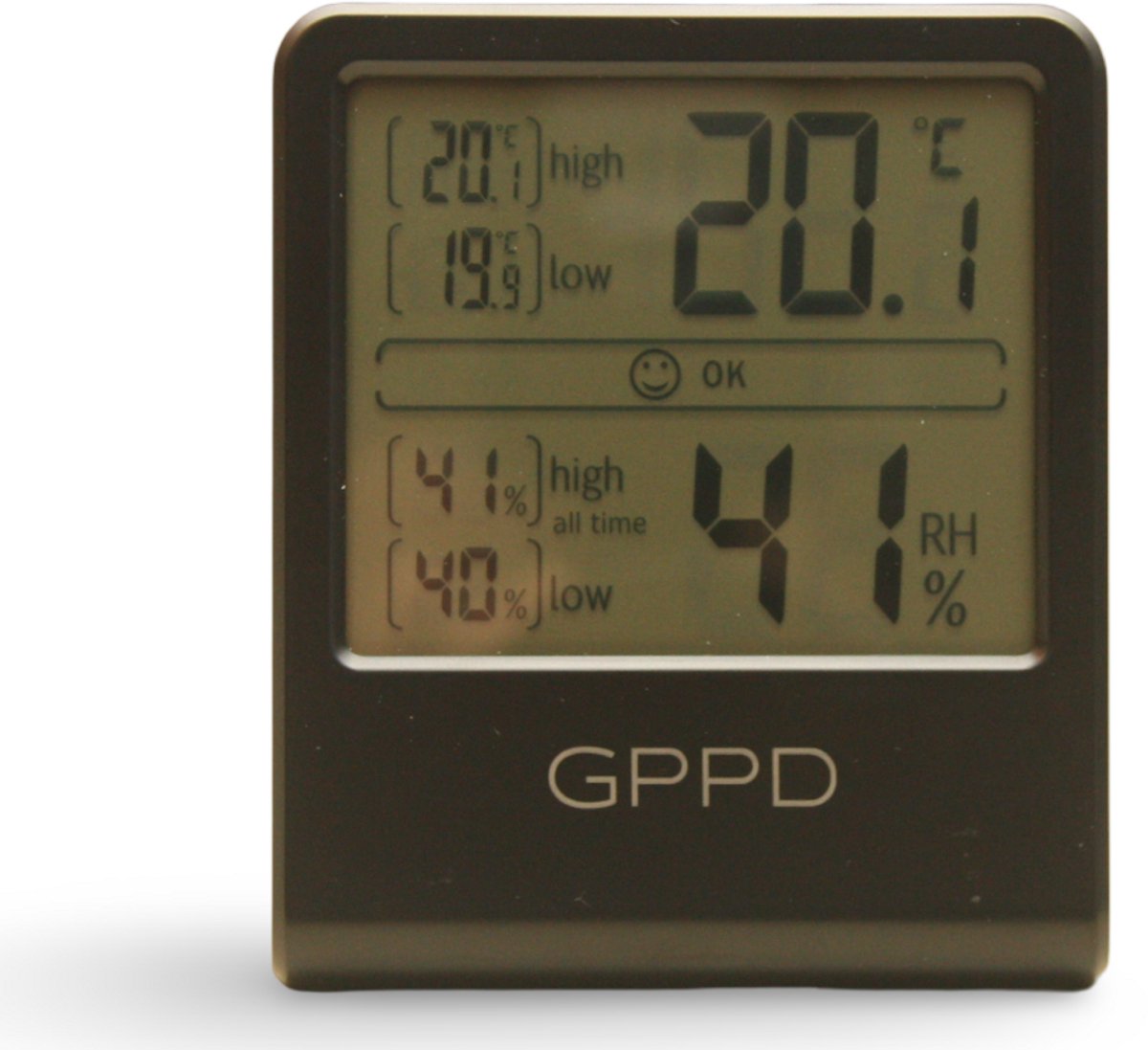 Digitale Hygrometer GPPD zwart mat