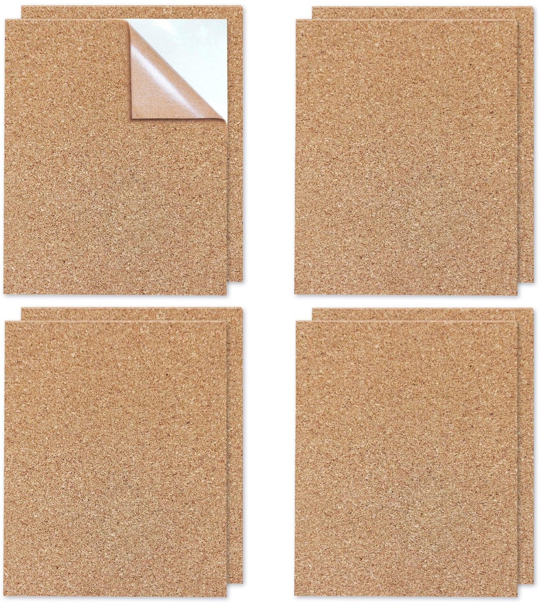 IMPERATORIS® Prikbord van Kurk - Zelfklevend - Wandboard/Kurkbord - Voor Kantoor School en Thuis - 21 x 29,7 cm