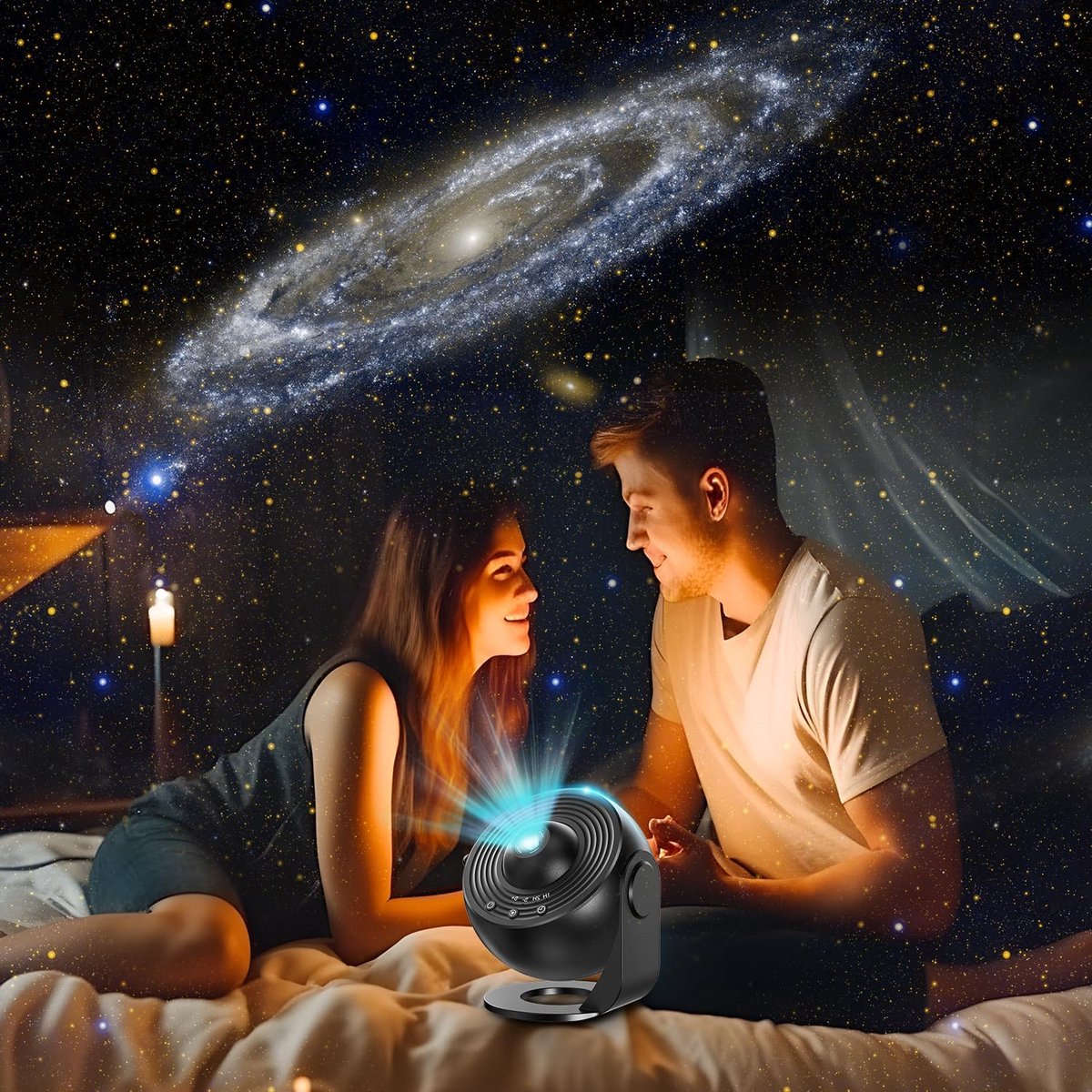 Galaxy Projector - Premium 13-in-1 Projectorlamp - Sterren projector - Sterrenprojector Planetarium - Sterrenhemel - Nachtlampje - Sterrenhemel Projector - Sterrenlamp - Galaxy Lamp - Heelal - Universum - Mobstore – foto 5