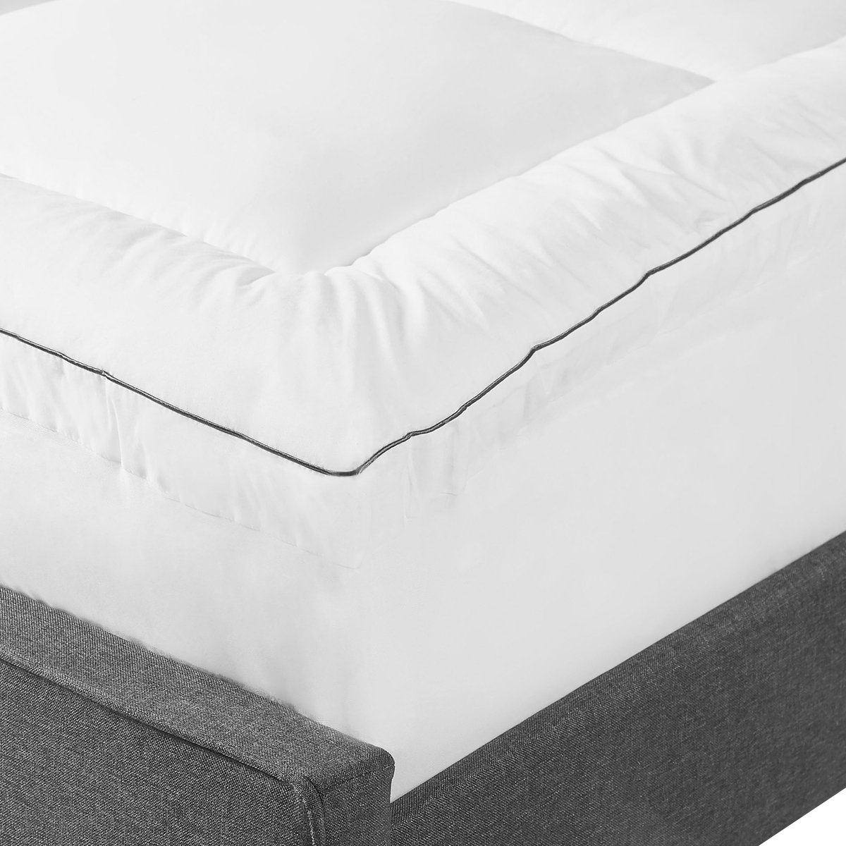 BELIANI MULHACEN - Matrastopper - Wit - 140 x 200 cm - Japara katoen