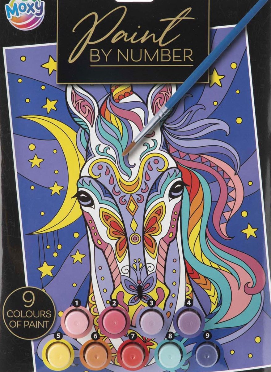 paint by number - complete schilderset - Paard