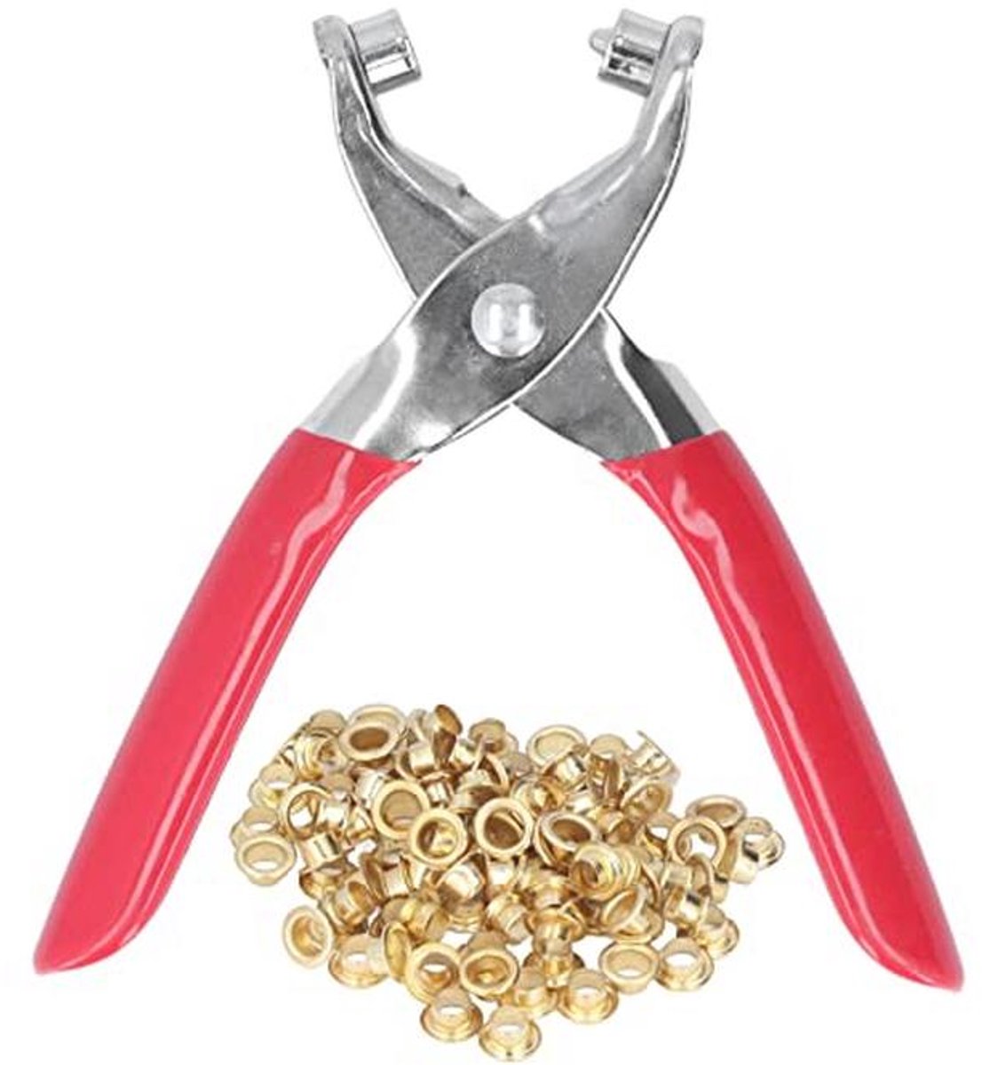 Gereedschapsset voor Klinknagels met 100 Stuks 4mm Knopen voor Leer en DIY-projecten