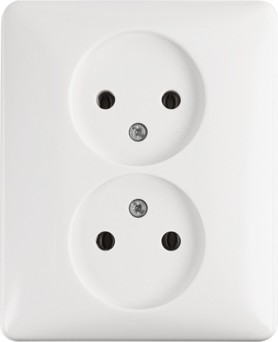 PEHA Standard contactdoos - inbouw - 2-voudig - polarwit