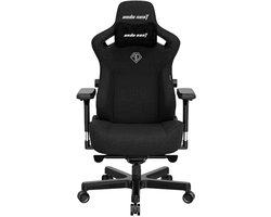 Andaseat Kaiser 3 Zwart large - Ergonomische Gamestoel - Magnetisch Nekkussen - Verstelbare Lendensteun - Luxe 4D-armleuningen - Premium PVC-leer