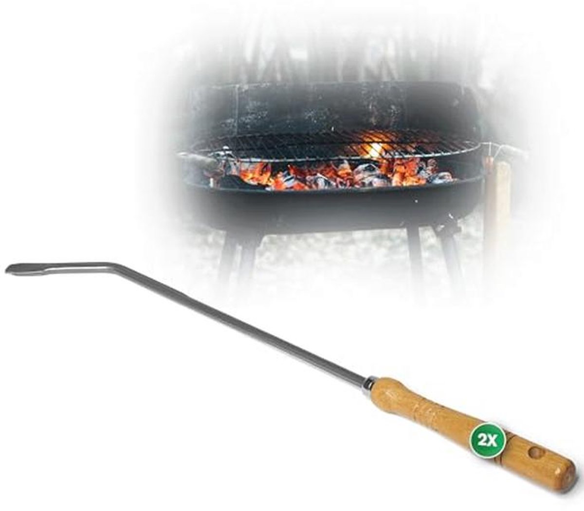 Stochijzers met Houten Handvat - Ideale Haardaccessoires voor Open Haarden en Kachels