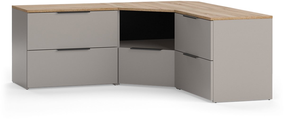 Vicco Wido Woonwand – 2 delen Grijs