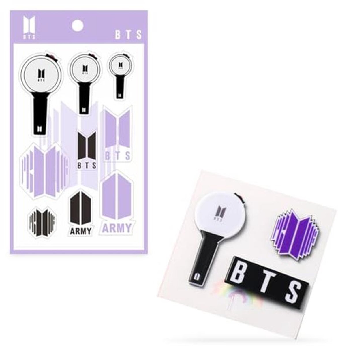 2-delige Pins en Stickerset voor K-Pop Fans