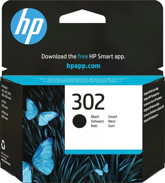 HP 302 Cartouche d’encre noire authentique